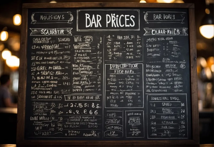 Lista de precios en bares: Obligación por ley