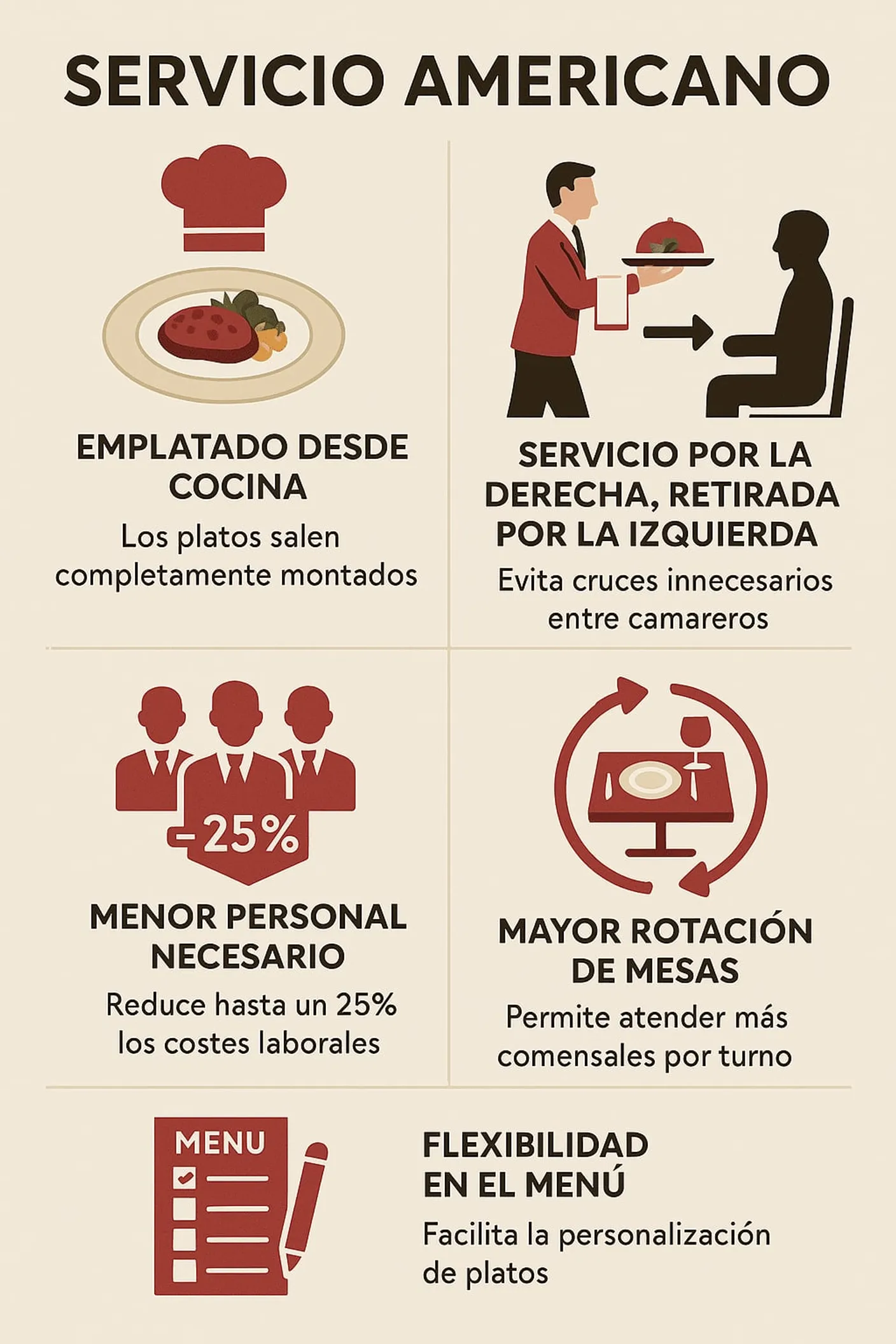 Servicio Americano: Características e implementación