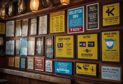 Carteles obligatorios en bares y restaurantes