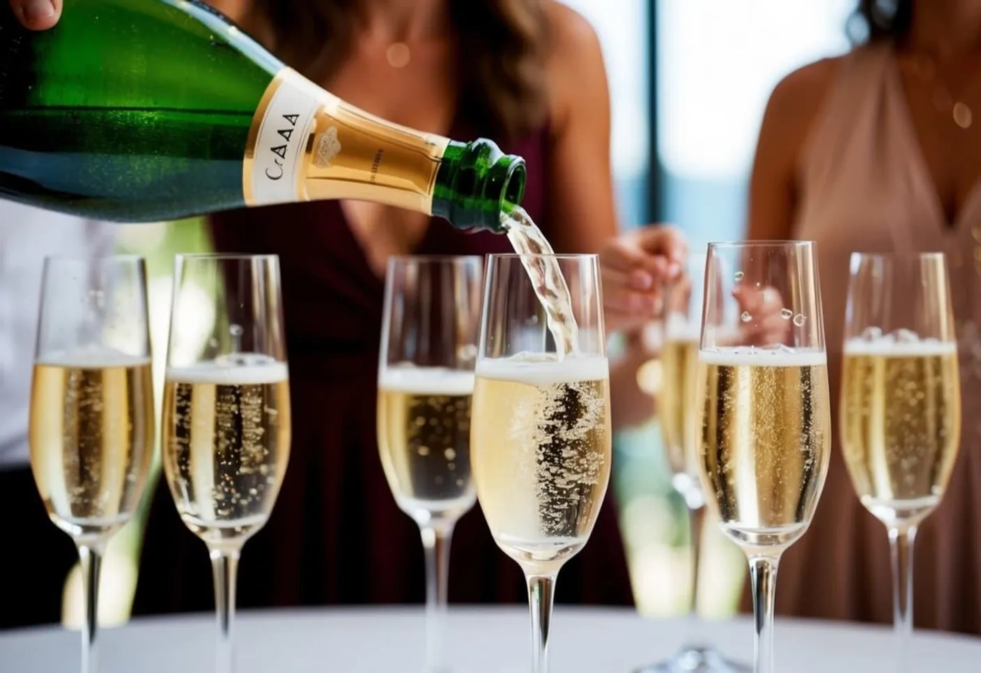 ¿Cuántas copas salen de una botella de cava?