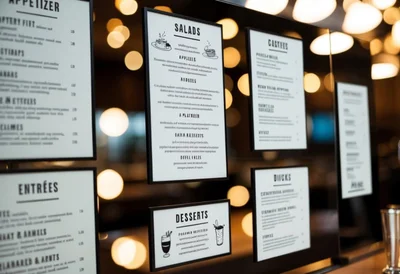 Partes de un menú de restaurante: Guía y estructura