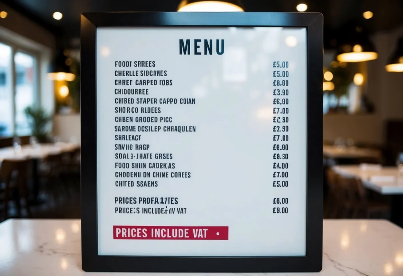 ¿Es obligatorio poner los precios con IVA en las cartas?