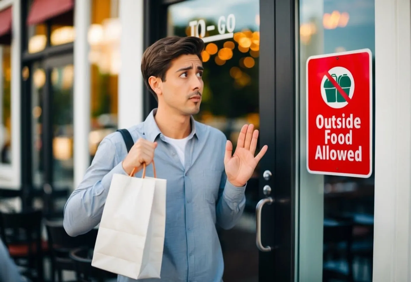 ¿Se puede llevar comida de fuera a un restaurante?
