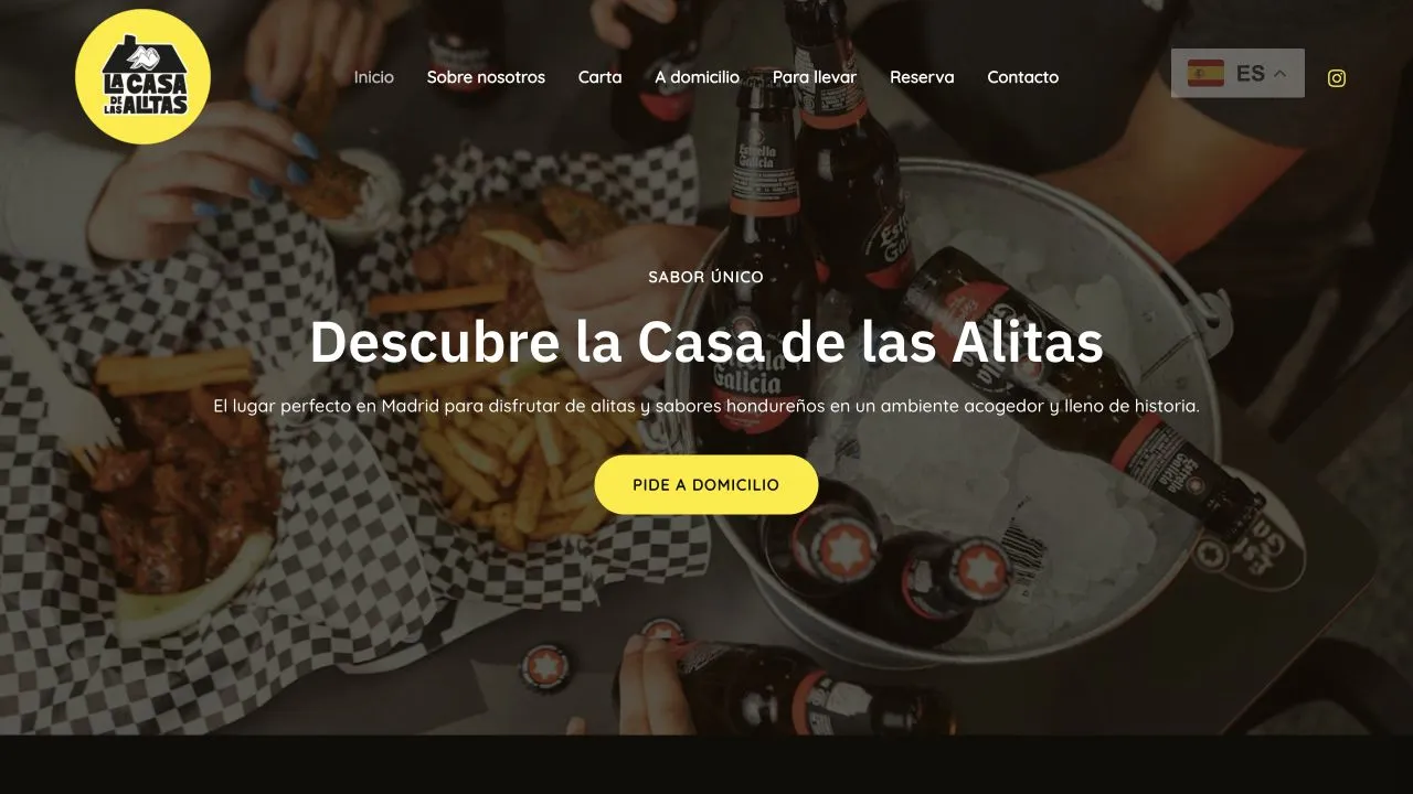 Ejemplo de diseño web: Street food