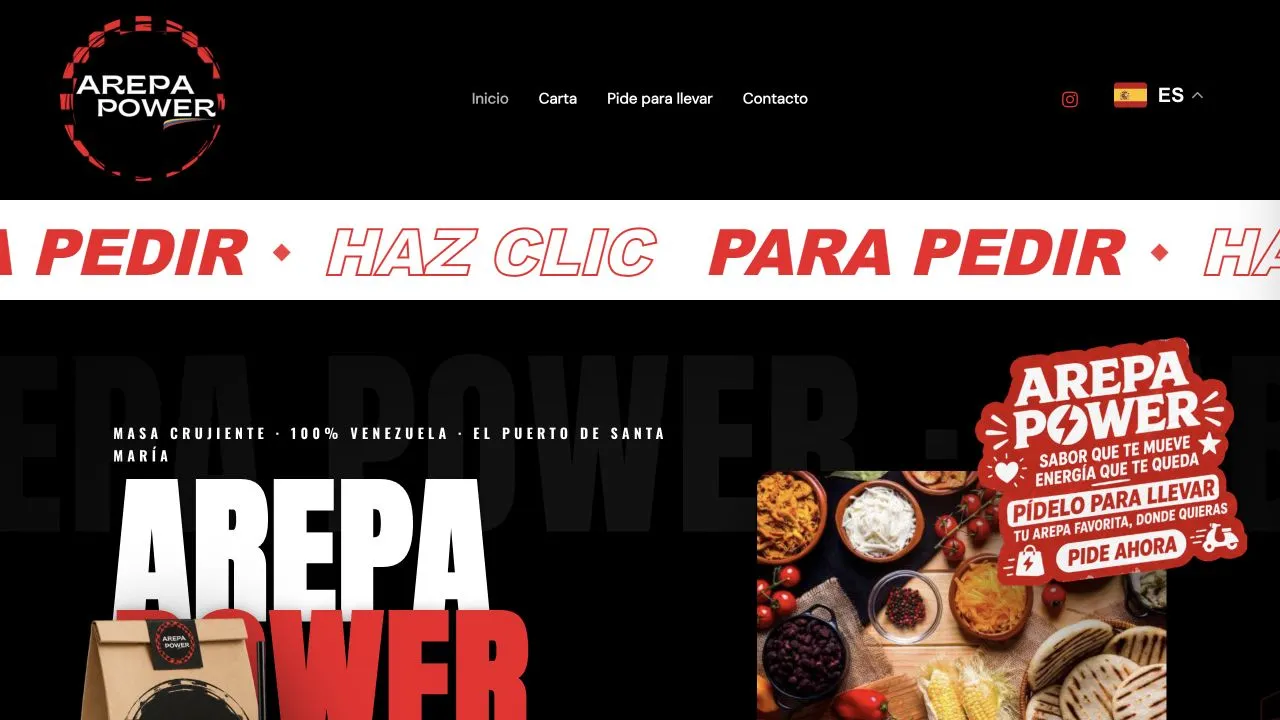 Ejemplo real de diseño web: Street food