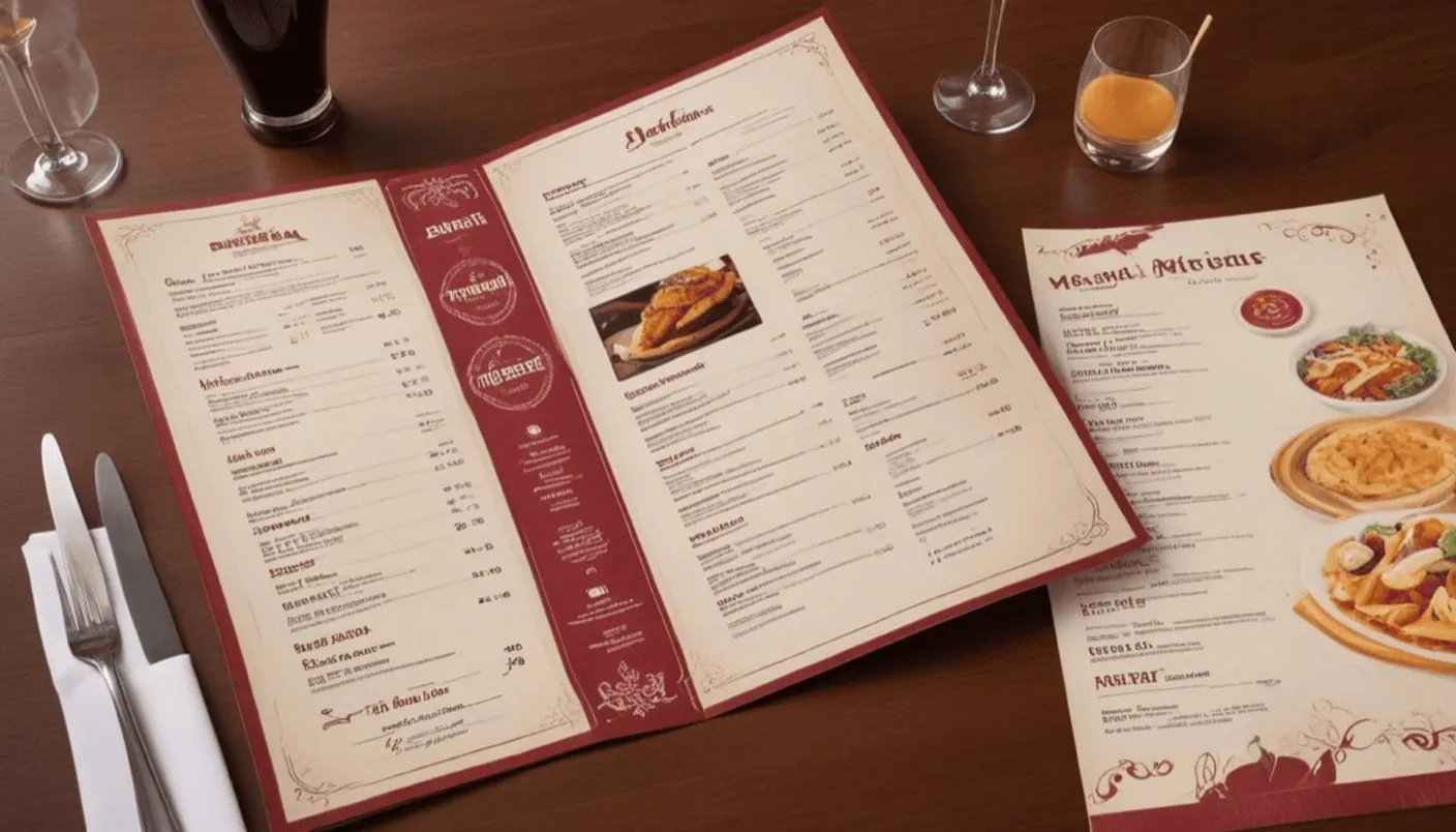 Esempi di menu per ristoranti che aumentano le vendite del 30%