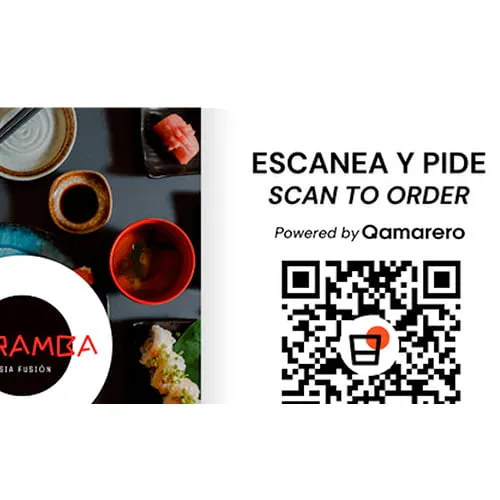 QR par table de la carte digitale
