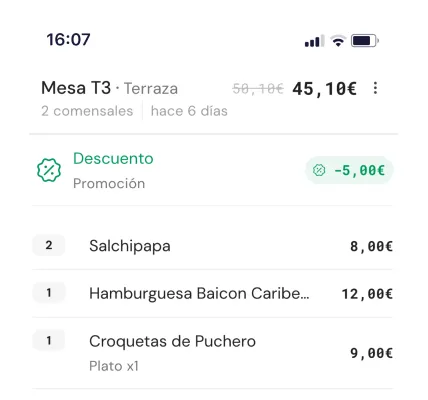 Waiter App di Qamarero