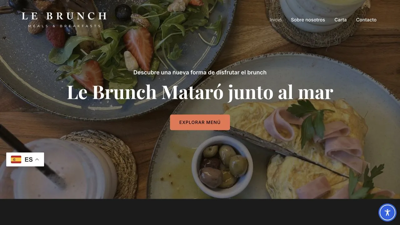 Ejemplo de diseño web: Brunch