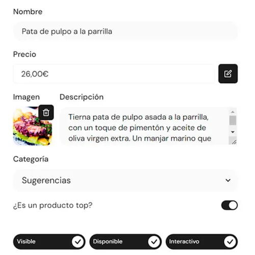 Sincronizzazione tra POS e menu digitale