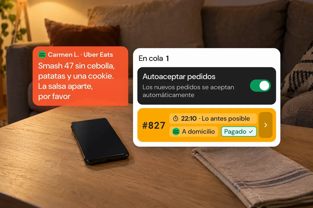Carmen confirma en Uber Eats su Smash 47 con patatas y una cookie