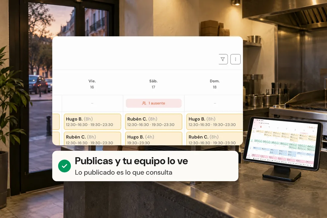 Publica el horario.