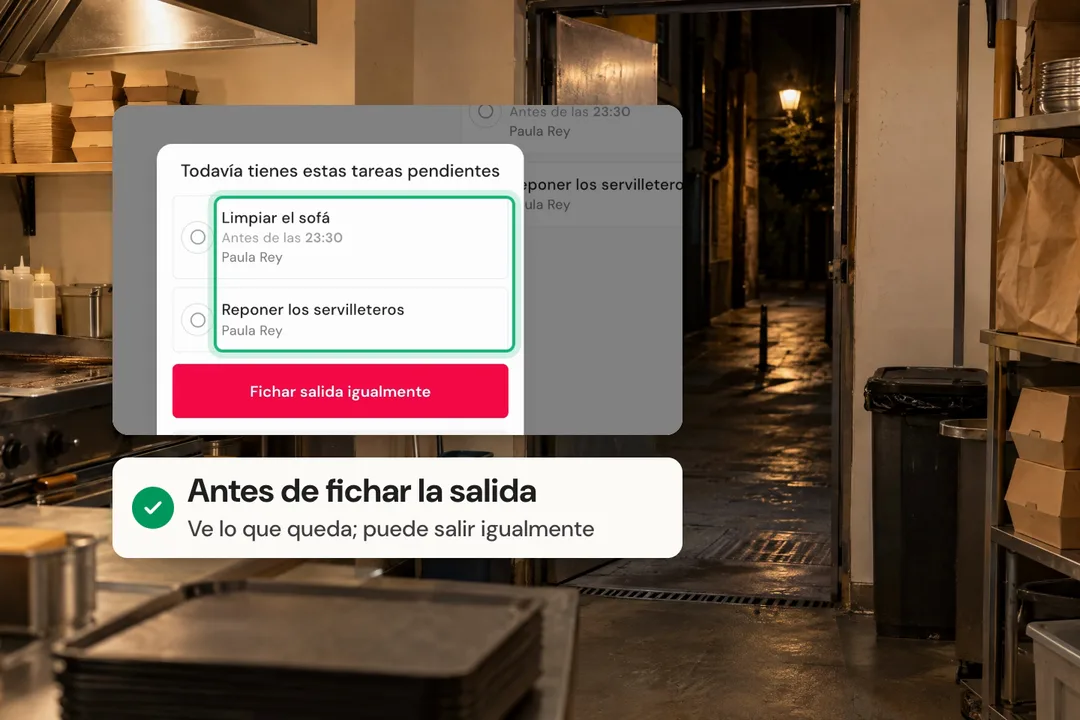 Antes de salir, mira qué queda.