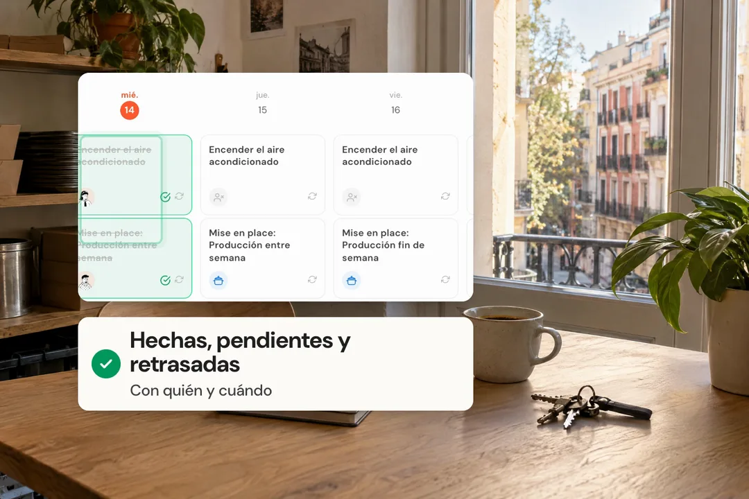 Comprueba qué queda, sin preguntar a todos.