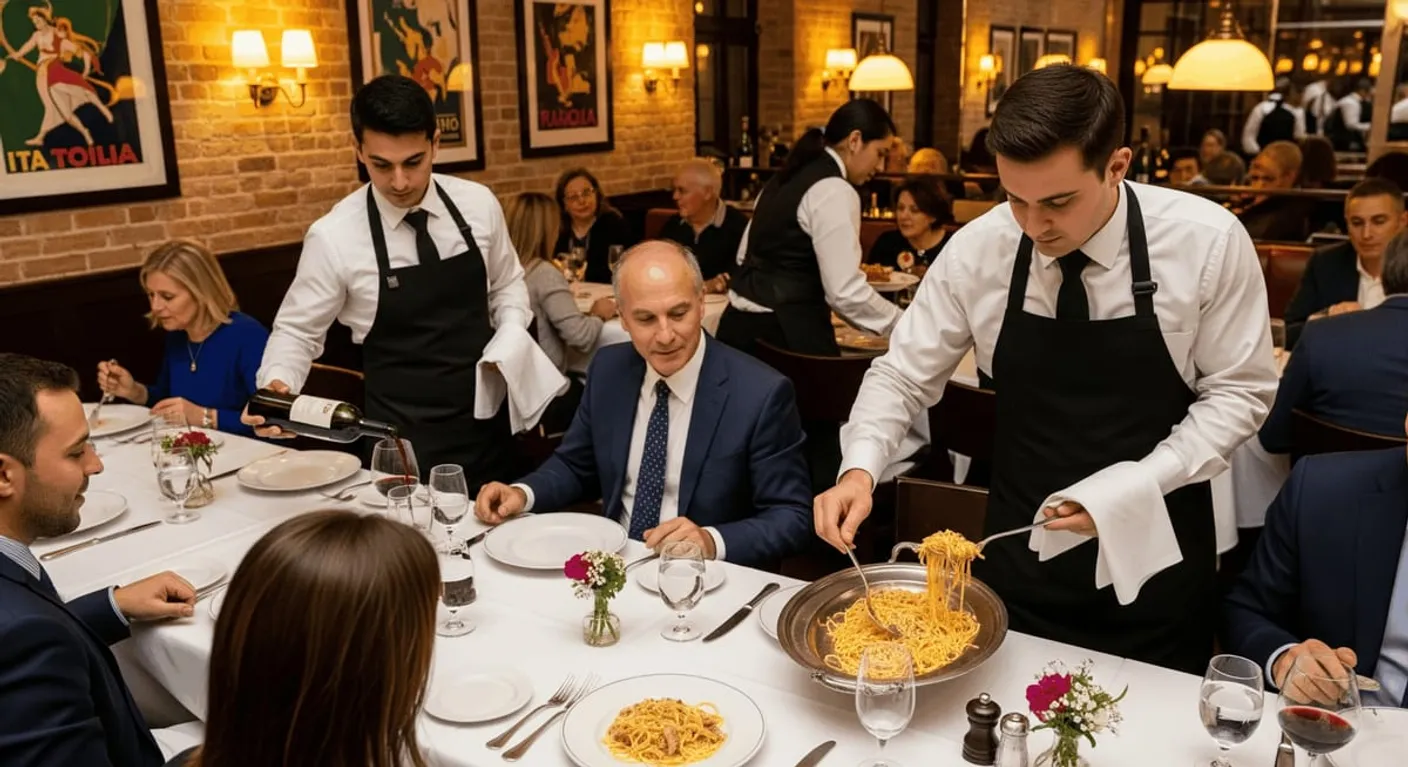 Servizio all'italiana: Dall'impiattamento alla sala