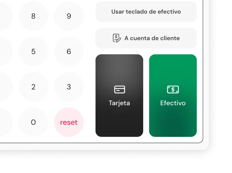 Pantalla de cobro del TPV Qamarero