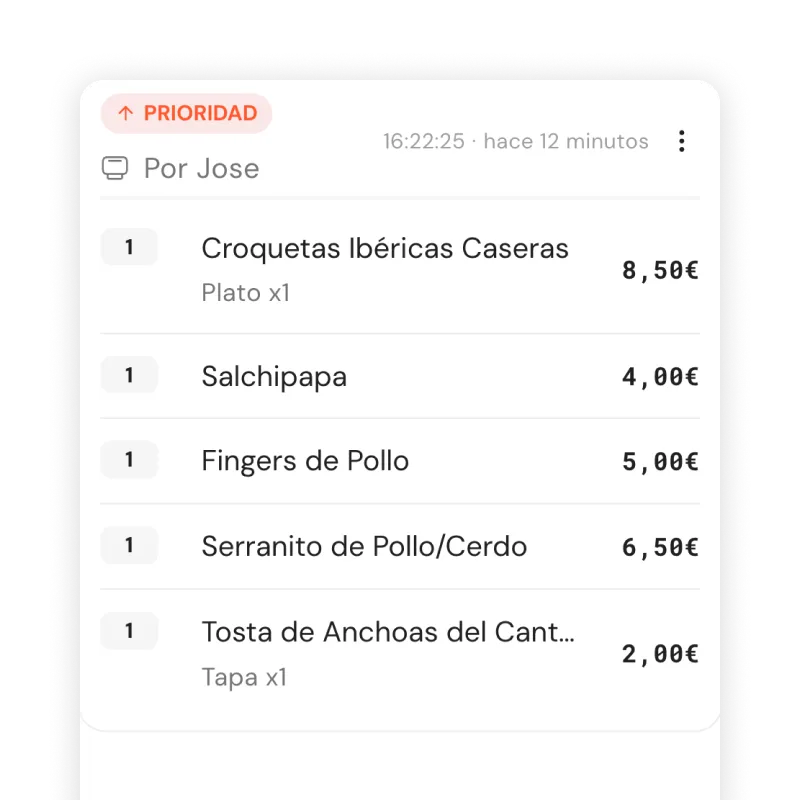 Dare priorità a una comanda urgente nel KDS