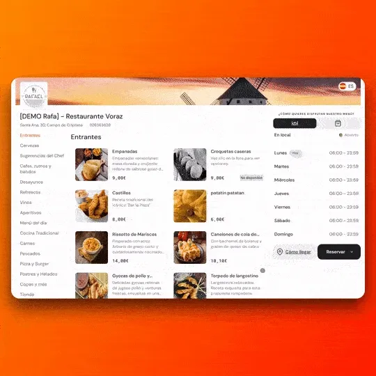 Site web restaurant